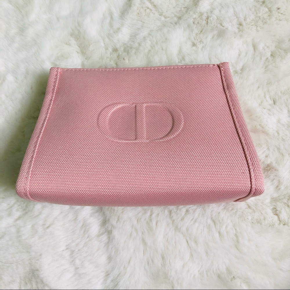 DIOR Beauty CD Logo light pink Cosmetic Makeup Bag clutch Pouch case Trousse